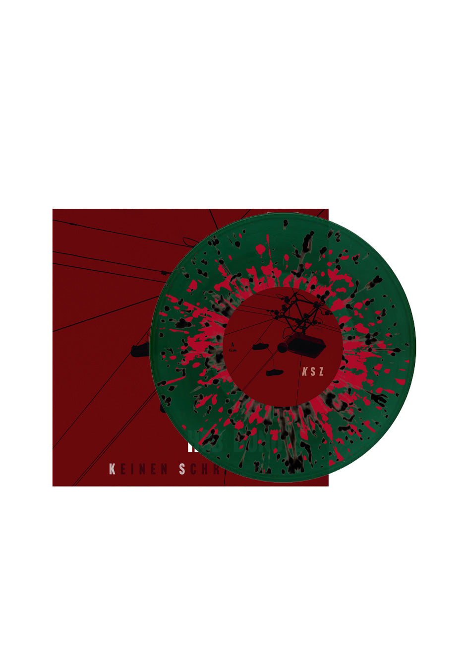 Heaven Shall Burn feat. Donots - Keinen Schritt Zurück - Transparent Green w/ Red/Black Splatter 7 Inch Vinyl | Neutral-Image